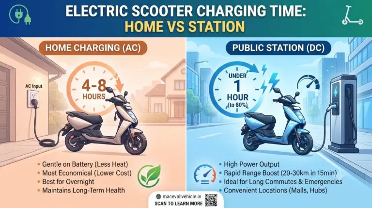 Electric Scooter Charging Time at Home vs Station